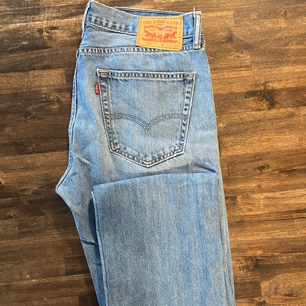 Levi's Men's Light Blue Straight Jeans